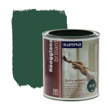 Gamma Lak Extra Dekkend Hoogglans Jachtgroen Ml Gamma Be