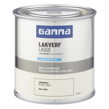 GAMMA Binnenlak Zijdeglans 250 Ml RAL 9001 GAMMA Be