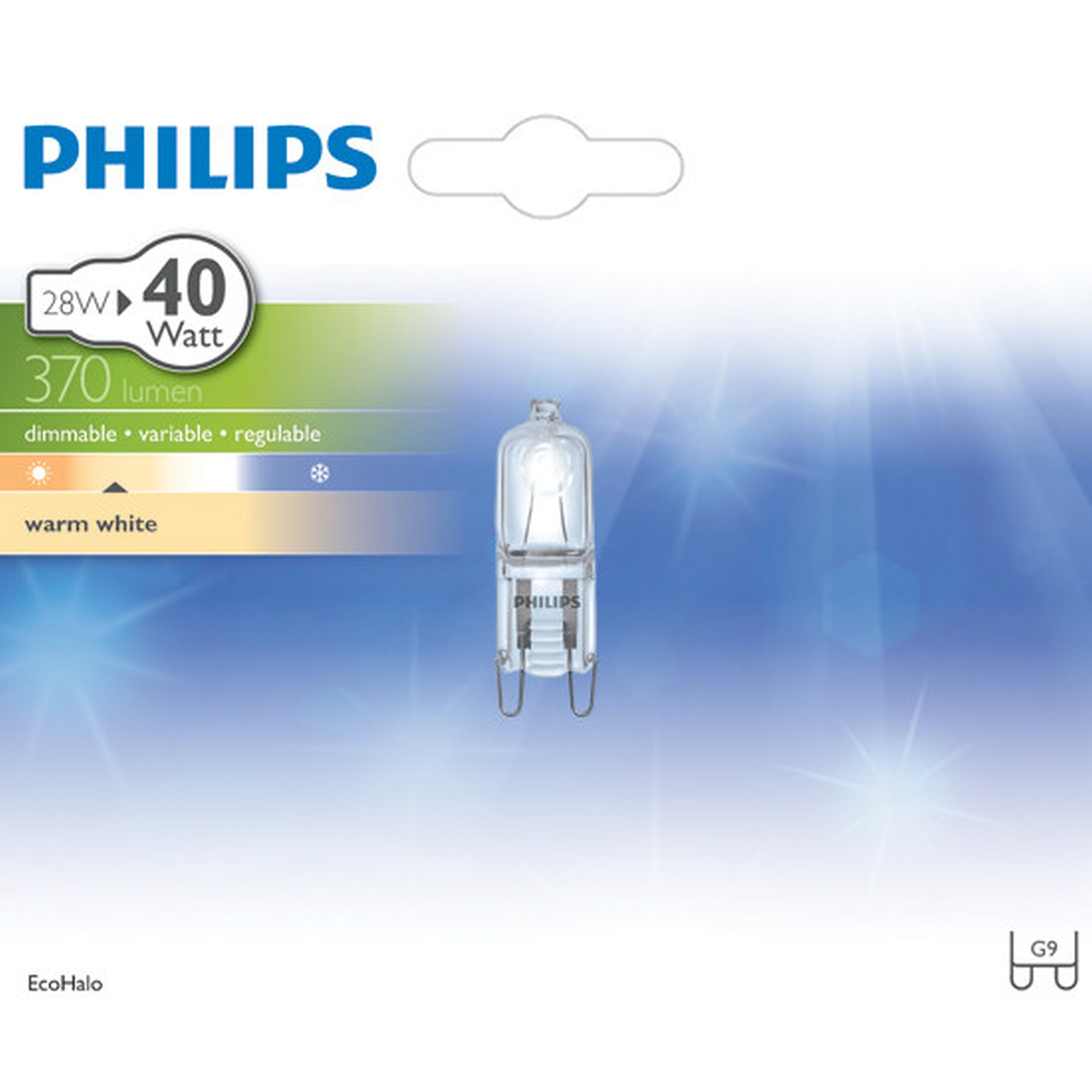 Capsule Philips Eco Halo G9 370 Lm 28W 40W Ampoules halogènes