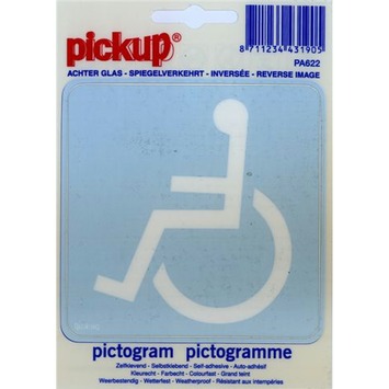 Pickup Pictogram Achter Glas Toegang Rolstoelen Stickers GAMMA Be