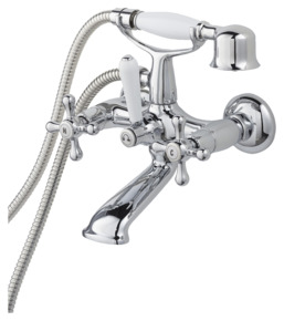 Handson badkraan Louise met handdouche chroom