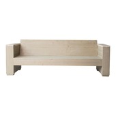 Loungebank Marlind 210 cm zand steigerhout