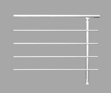 Balustrade Rondo Secundo 100 cm aluminium