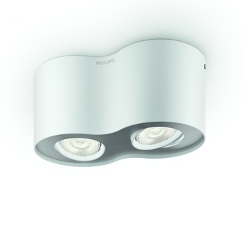 Philips opbouwspot Box zwart - Incl 1X LED 4,5W WarmGlow dimbaar kopen? Opbouwspots