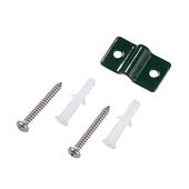 Giardino muurbevestiging voor draadpaneel RAL 9005 zwart 4 stuks