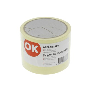 Afplaktape Superior UV bestendig 25mm 50m
