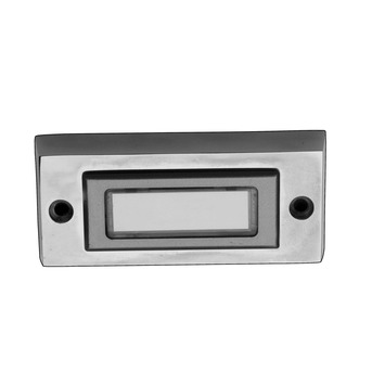 Byron beldrukknop met naamplaat 3333BS geborsteld staal