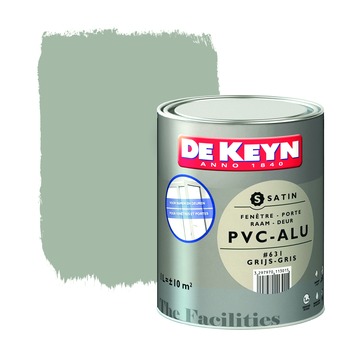 Peinture PVC-ALU De Keyn satin 631 gris 1 L