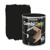 Rust-Oleum CombiColor metaalverf hoogglans RAL9005 zwart 750 ml