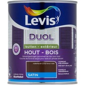 Levis Duol lak & primer 2 in 1 zijdeglans notenbruin 750 ml