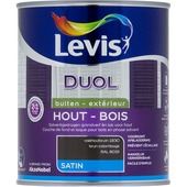 Levis Duol lak & primer 2 in 1 zijdeglans vakhoutbruin 750 ml