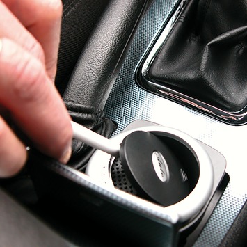 Asbak zwart/grijs rond