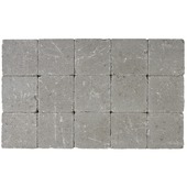 Kasseien beton getrommeld grijs 15x15x5 cm - 105 stuks / 2,42 m²