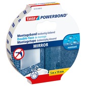 Ruban adhésif de montage pour miroirs Tesa Powerbond 19 mm 5 m blanc