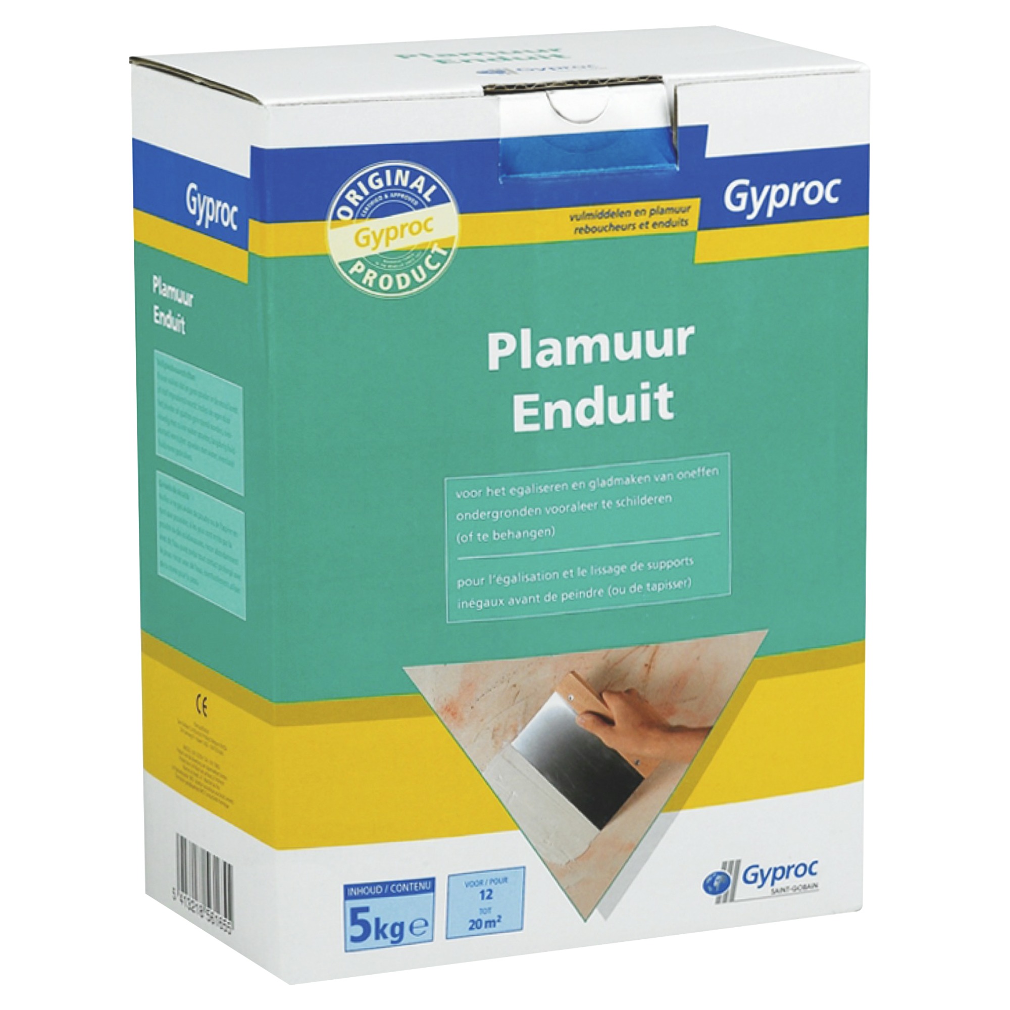 Enduit Gyproc 5 kg Mortier de jointoiement Plaques de Enduit Gyproc 5 kg Mortier de jointoiement Plaques de