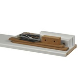 CanDo radiator staanders wit gegrond MDF 110x10 cm