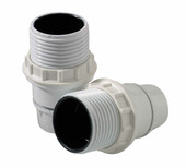 Profile fitting E14 met ring wit 2 stuks