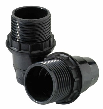 Profile fitting E14 met ring zwart 2 stuks