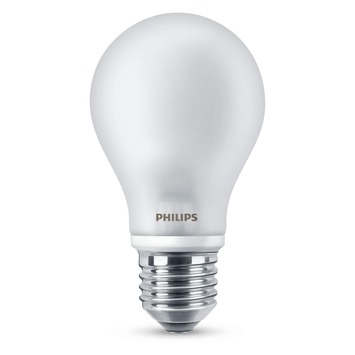Philips LED glazen peerlamp E27 806 lumen 7W=60W mat 2 stuks