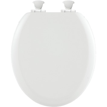 Gematigd gebaar omdraaien Bemis Chicago wc bril met softclose wit hout | toiletbrillen | GAMMA.be