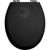 Bemis toiletzitting New York met softclose zwart hout
