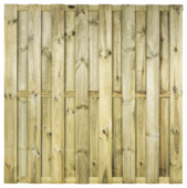 Cloture bois beton