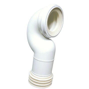 Raccord De Siphon Wc Coudé Flexible En Plastique Gamme Universelle 90/110 mm