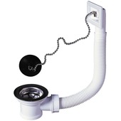 Wirquin lavaboplug met overloop in inox D50