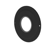 Saninstal rozet voor pellet zwart ø80 mm