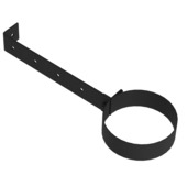 Saninstal muurbeugel pellet zwart ø80 mm