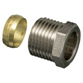 Levica koppeling haaks sanitair en CV 1/2" x ø15 mm