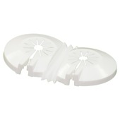 Levica afdekrozet dubbel voor radiator