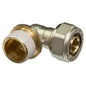 Levica Superpipe koppeling haaks sanitair en CV 3/4"M x 20 mm