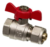 Robinet boule passage intégral Levica Superpipe pour CC et sanitaire 1/2"Fx16-2 mm