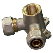 Culasse de montage double pour CC et sanitaire Levica 1/2"Fx16x16 mm