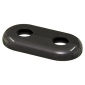 Levica rozet dubbel ø21,7 mm met hartafstand 50 mm zwart