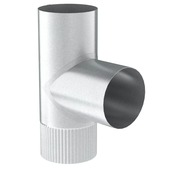 Pièce en T 90° Saninstal zingué ø125 mm
