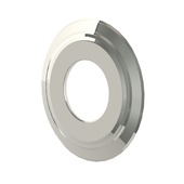 Saninstal schouwplaat inox ø80 mm