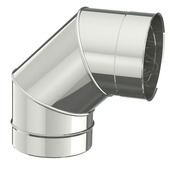 Saninstal bocht 90 graden inox ø150 mm