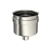 Saninstal condensafloop verticaal voor pellet inox ø80 mm