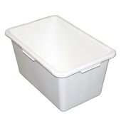 Stuckuip rechthoekig 45L wit