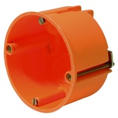 Helia inbouwdoos holle wand enkelvoudig oranje