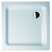 Allibert douchebak Cockato 90x90x3 cm bioplax wit met potenset