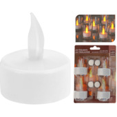 Bougies chauffe-plat à LED sur pile 4 pièces