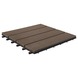 Tuintegel HKC Kunststof 30X30 cm bruin 6 stuks