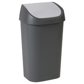 Curver prullenbak Mistral Swing 50 L antraciet