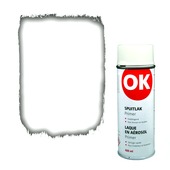 OK spuitlak primer zijdeglans wit 400 ml