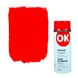 Laque en aérosol OK brillant 400 ml rouge