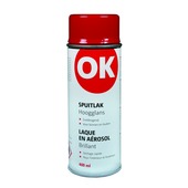 OK spuitlak hoogglans rood 400 ml