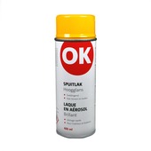 Laque en aérosol OK brillant 400 ml jaune